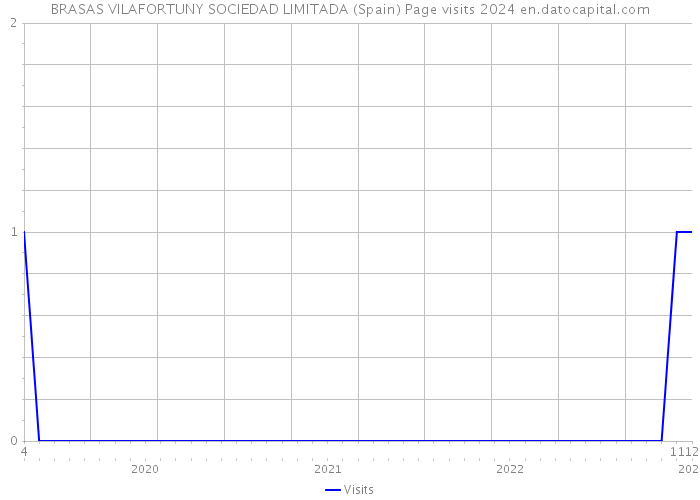 BRASAS VILAFORTUNY SOCIEDAD LIMITADA (Spain) Page visits 2024 