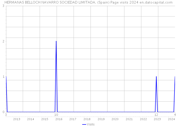 HERMANAS BELLOCH NAVARRO SOCIEDAD LIMITADA. (Spain) Page visits 2024 