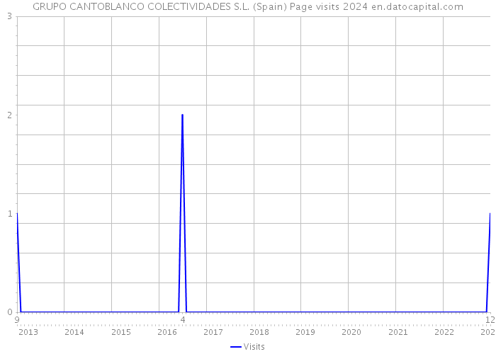 GRUPO CANTOBLANCO COLECTIVIDADES S.L. (Spain) Page visits 2024 