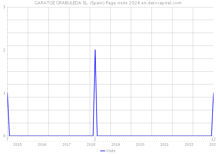 GARATGE GRABULEDA SL. (Spain) Page visits 2024 