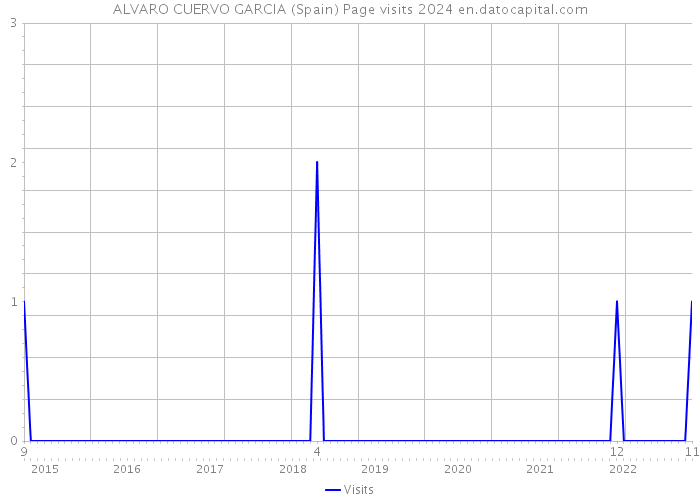 ALVARO CUERVO GARCIA (Spain) Page visits 2024 