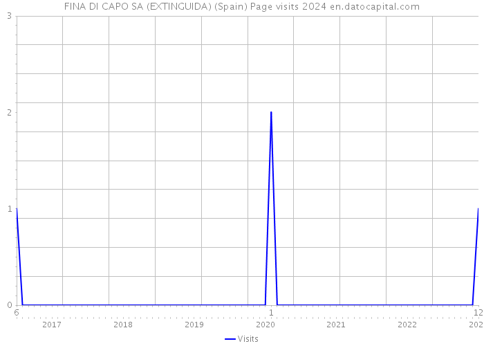 FINA DI CAPO SA (EXTINGUIDA) (Spain) Page visits 2024 