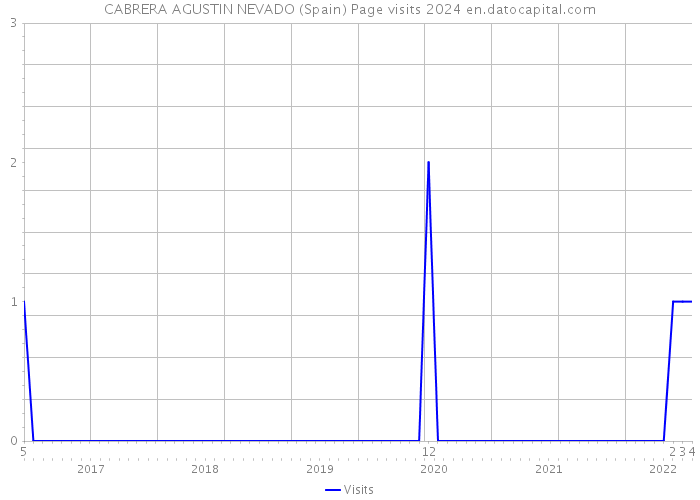 CABRERA AGUSTIN NEVADO (Spain) Page visits 2024 