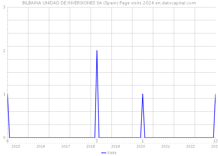 BILBAINA UNIDAD DE INVERSIONES SA (Spain) Page visits 2024 