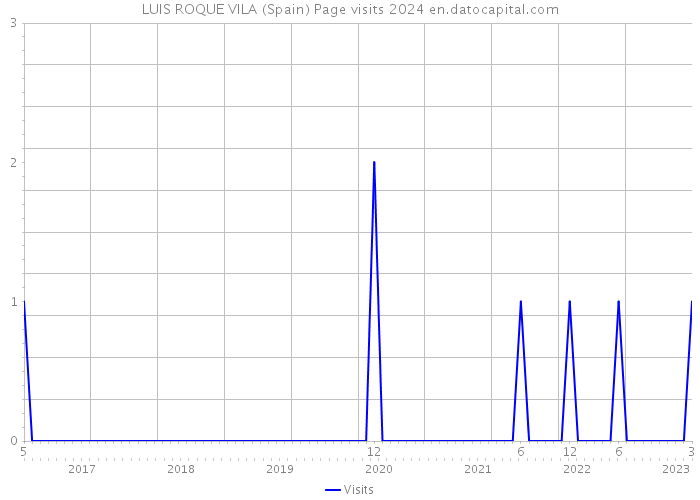 LUIS ROQUE VILA (Spain) Page visits 2024 