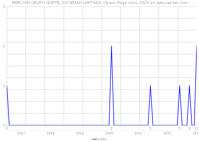 MERCOIN GRUPO NORTE, SOCIEDAD LIMITADA (Spain) Page visits 2024 
