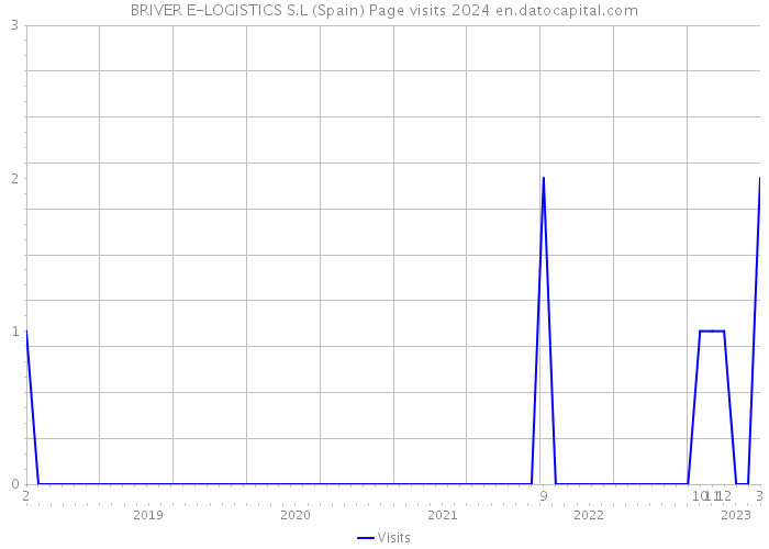 BRIVER E-LOGISTICS S.L (Spain) Page visits 2024 