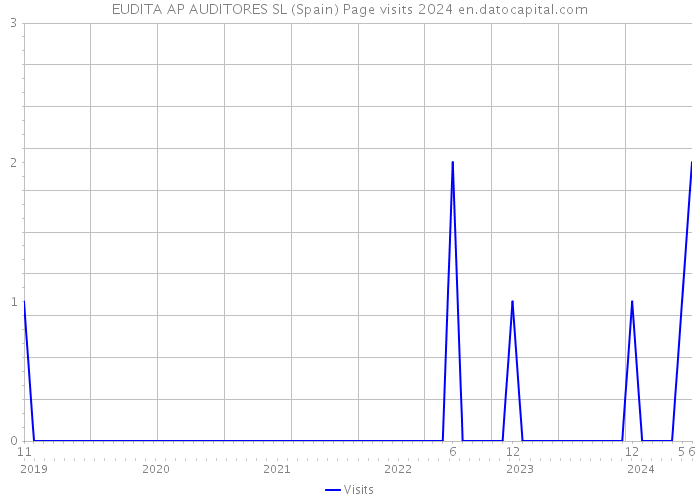 EUDITA AP AUDITORES SL (Spain) Page visits 2024 