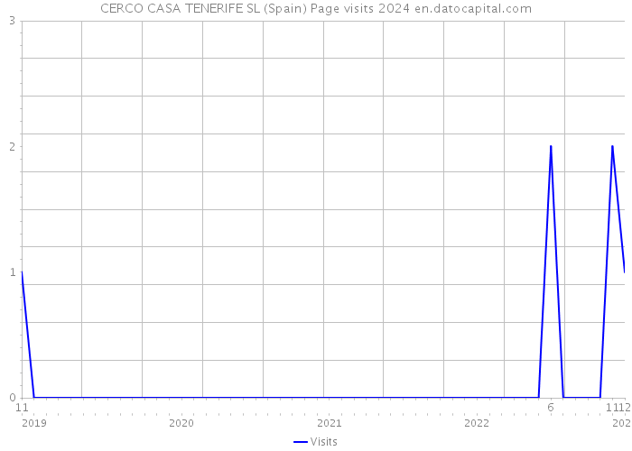 CERCO CASA TENERIFE SL (Spain) Page visits 2024 