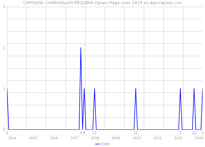 CAROLINA CAMPANILLAS REQUENA (Spain) Page visits 2024 