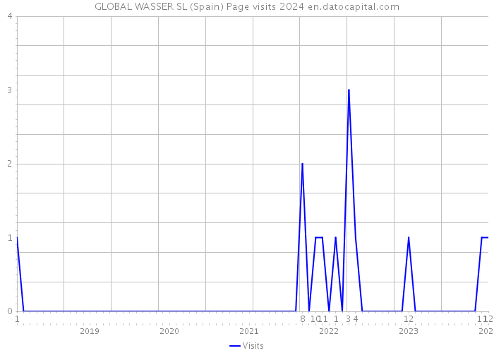 GLOBAL WASSER SL (Spain) Page visits 2024 
