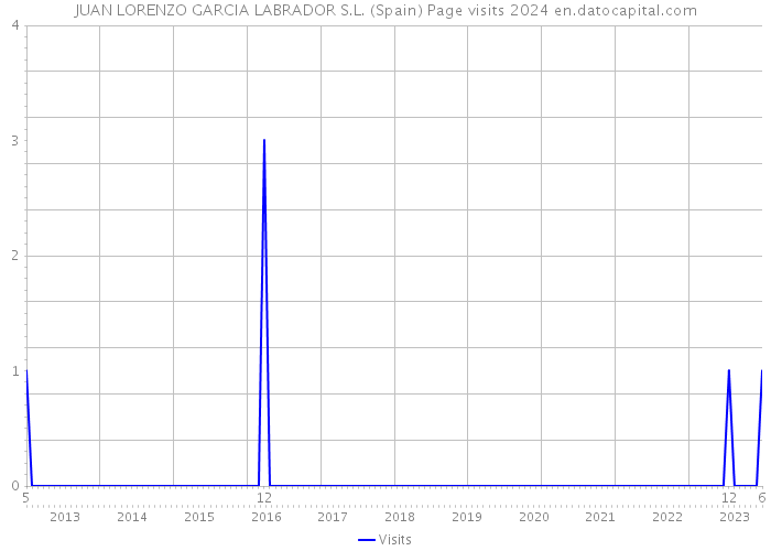 JUAN LORENZO GARCIA LABRADOR S.L. (Spain) Page visits 2024 