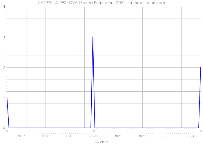 KATERINA PESKOVA (Spain) Page visits 2024 