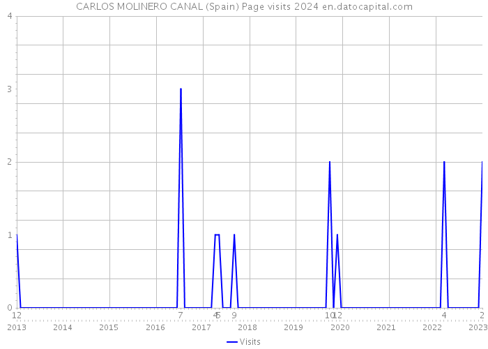 CARLOS MOLINERO CANAL (Spain) Page visits 2024 