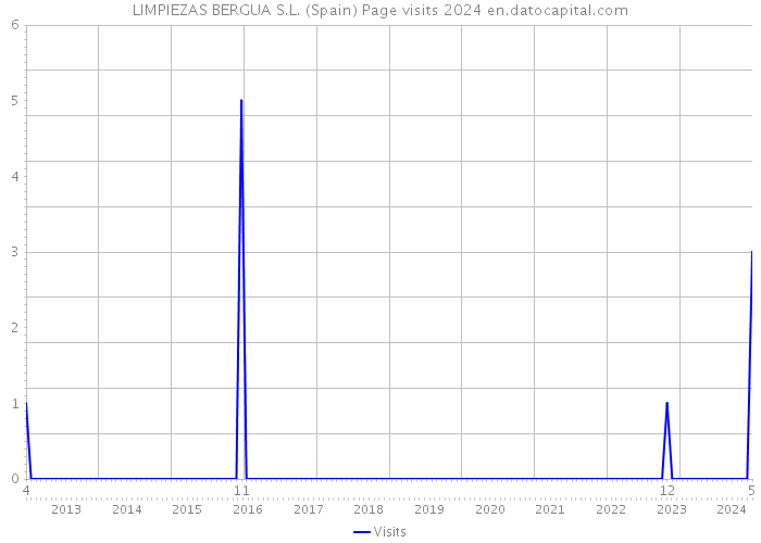 LIMPIEZAS BERGUA S.L. (Spain) Page visits 2024 
