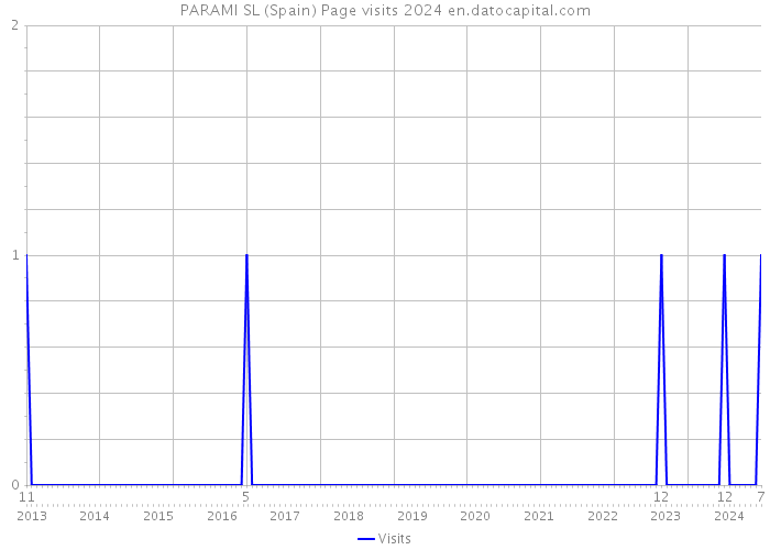 PARAMI SL (Spain) Page visits 2024 