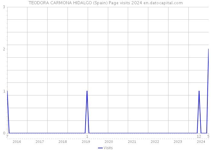 TEODORA CARMONA HIDALGO (Spain) Page visits 2024 