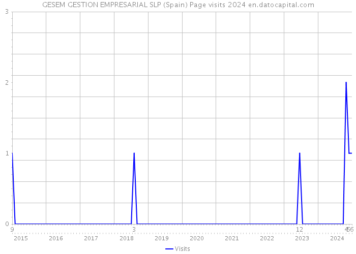 GESEM GESTION EMPRESARIAL SLP (Spain) Page visits 2024 