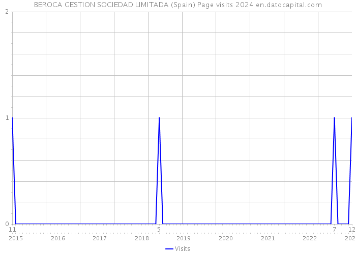 BEROCA GESTION SOCIEDAD LIMITADA (Spain) Page visits 2024 