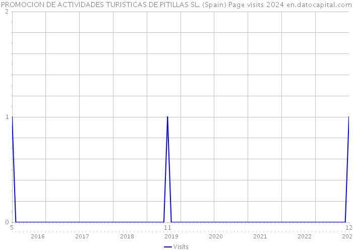 PROMOCION DE ACTIVIDADES TURISTICAS DE PITILLAS SL. (Spain) Page visits 2024 