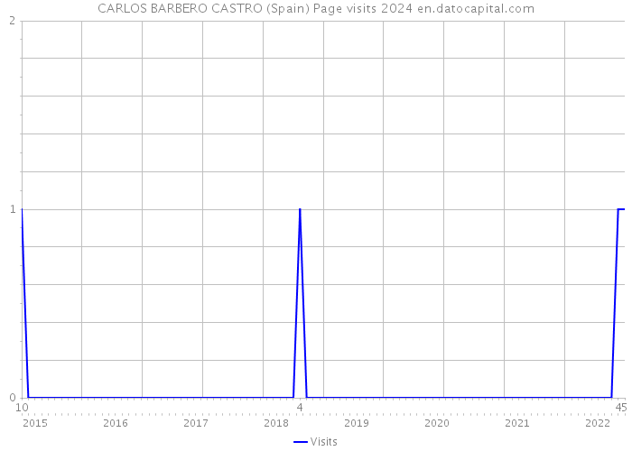 CARLOS BARBERO CASTRO (Spain) Page visits 2024 