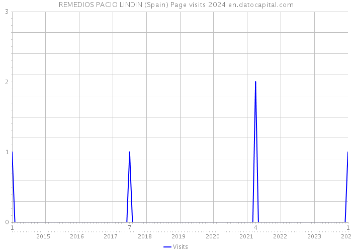 REMEDIOS PACIO LINDIN (Spain) Page visits 2024 