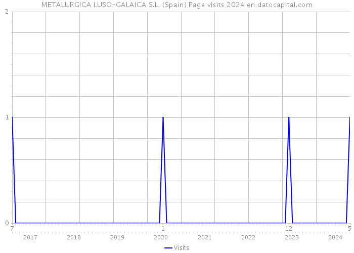METALURGICA LUSO-GALAICA S.L. (Spain) Page visits 2024 