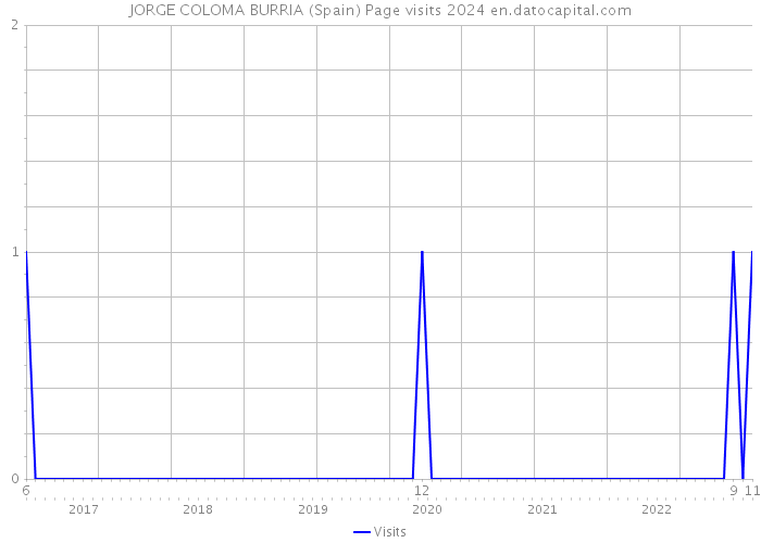 JORGE COLOMA BURRIA (Spain) Page visits 2024 