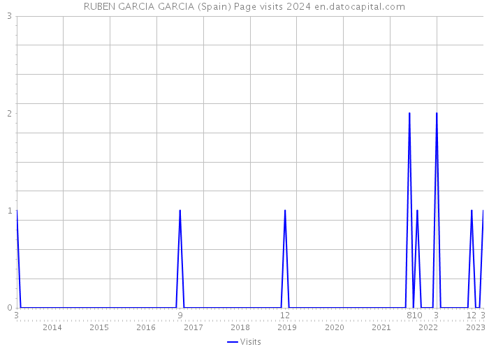 RUBEN GARCIA GARCIA (Spain) Page visits 2024 