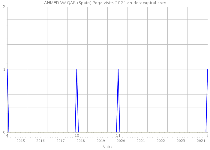 AHMED WAQAR (Spain) Page visits 2024 