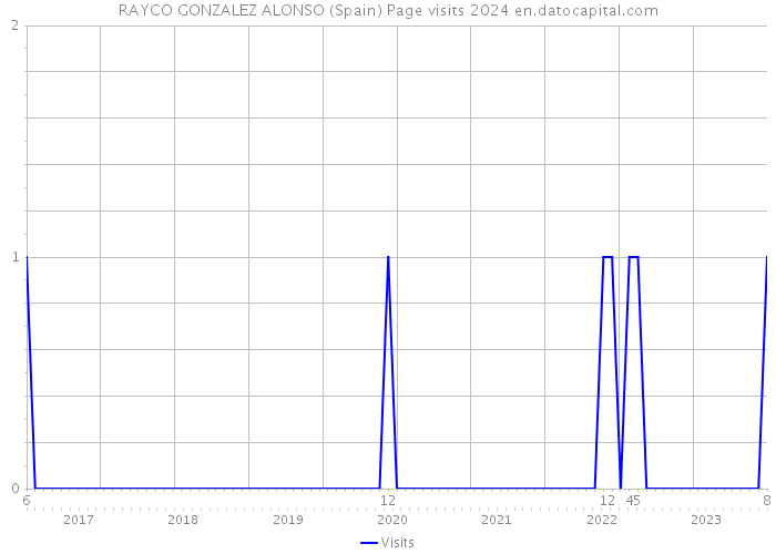 RAYCO GONZALEZ ALONSO (Spain) Page visits 2024 