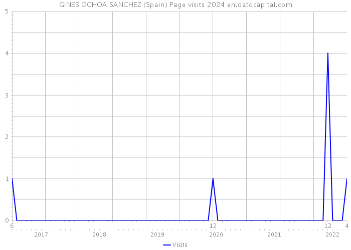 GINES OCHOA SANCHEZ (Spain) Page visits 2024 
