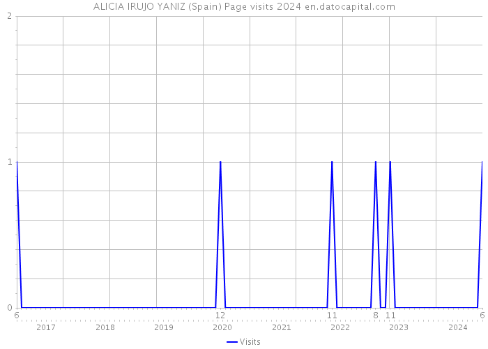 ALICIA IRUJO YANIZ (Spain) Page visits 2024 