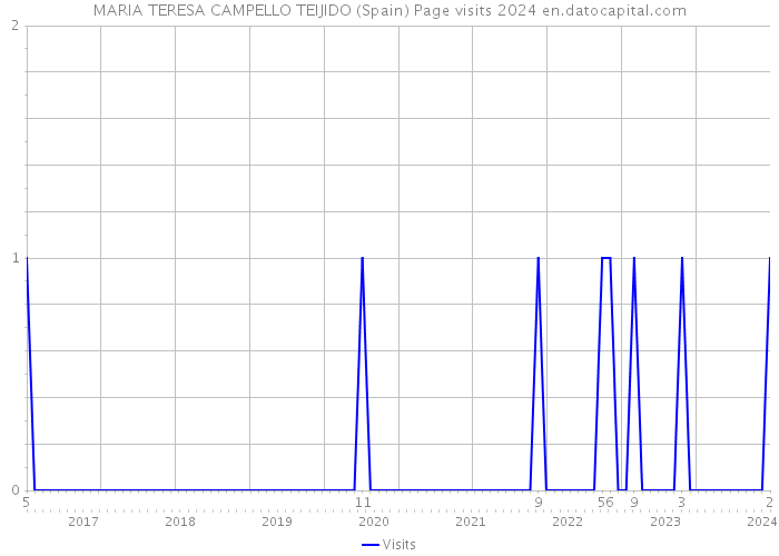MARIA TERESA CAMPELLO TEIJIDO (Spain) Page visits 2024 
