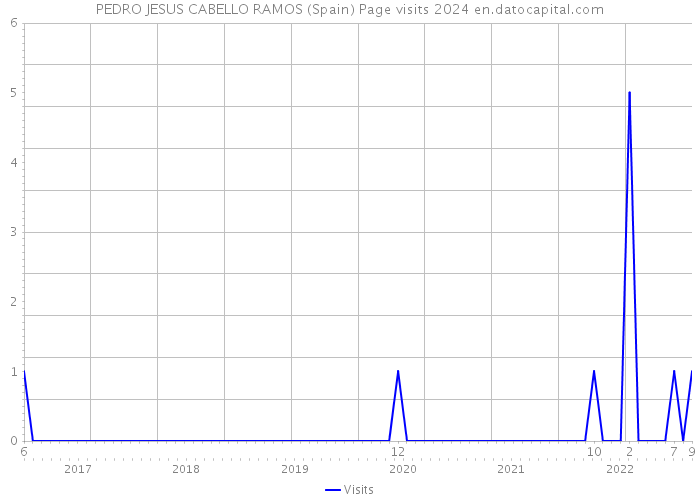 PEDRO JESUS CABELLO RAMOS (Spain) Page visits 2024 
