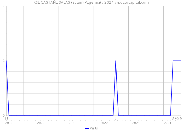 GIL CASTAÑE SALAS (Spain) Page visits 2024 