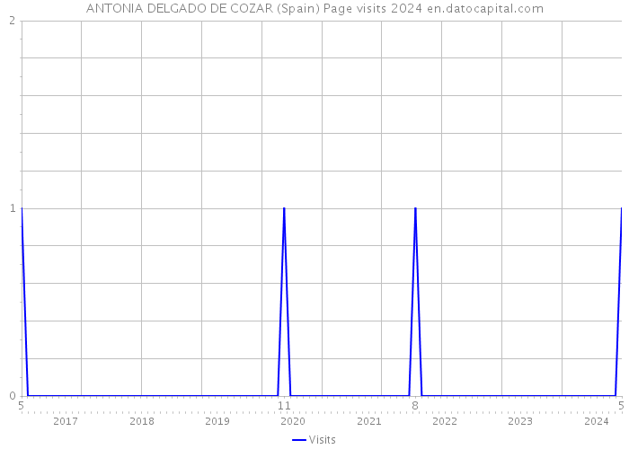 ANTONIA DELGADO DE COZAR (Spain) Page visits 2024 