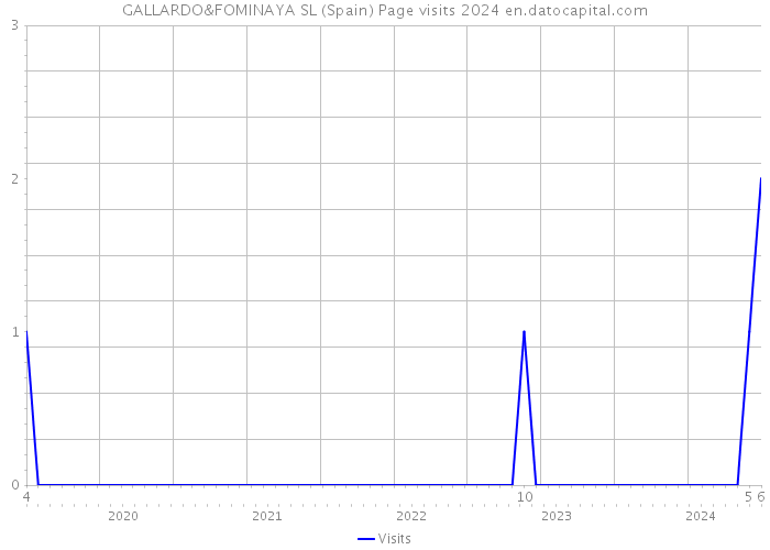 GALLARDO&FOMINAYA SL (Spain) Page visits 2024 