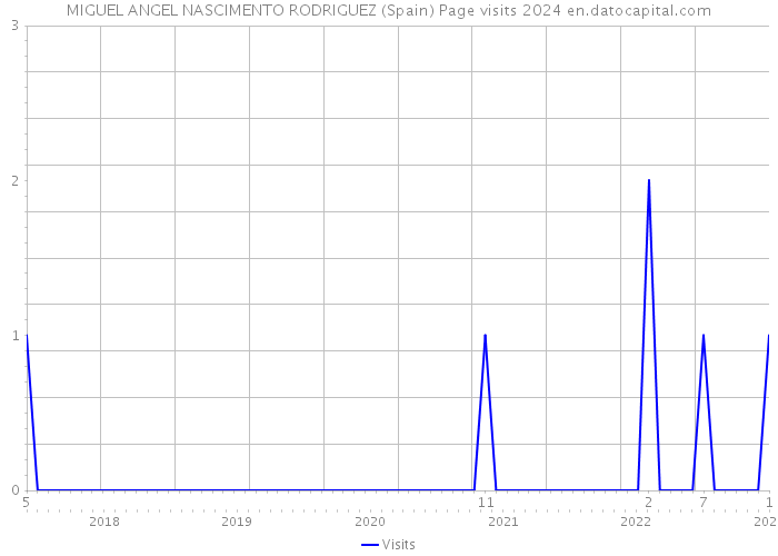 MIGUEL ANGEL NASCIMENTO RODRIGUEZ (Spain) Page visits 2024 