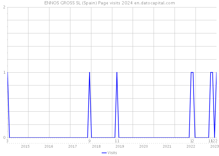 ENNOS GROSS SL (Spain) Page visits 2024 