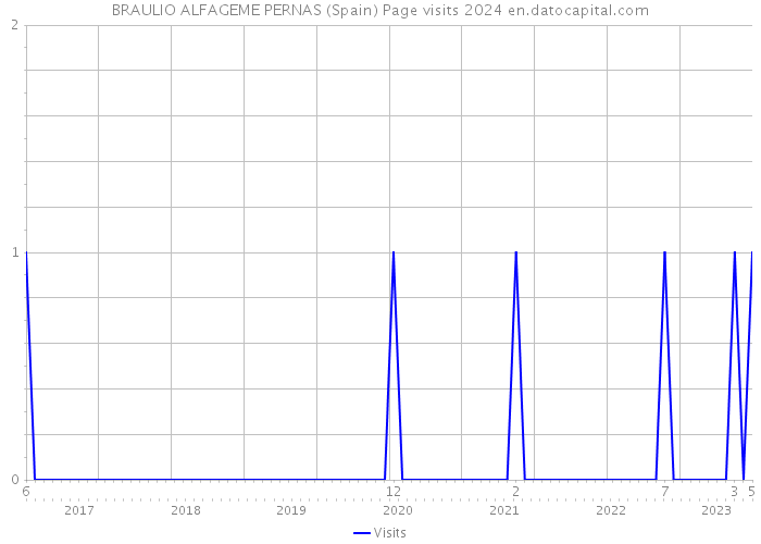BRAULIO ALFAGEME PERNAS (Spain) Page visits 2024 