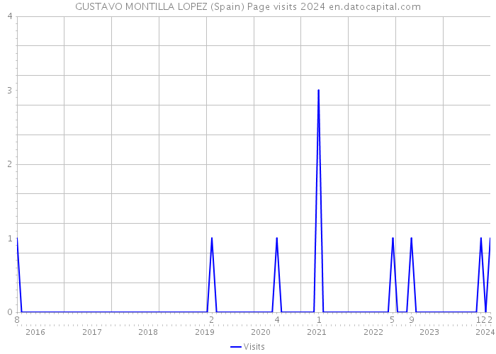 GUSTAVO MONTILLA LOPEZ (Spain) Page visits 2024 