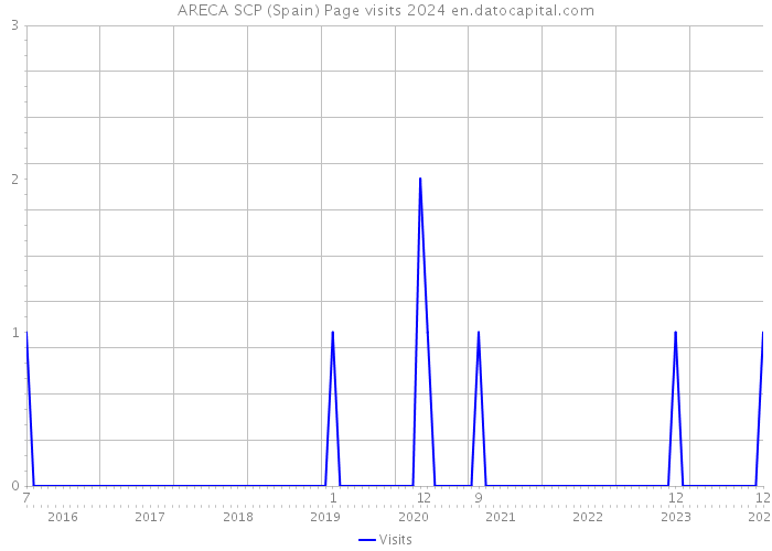 ARECA SCP (Spain) Page visits 2024 