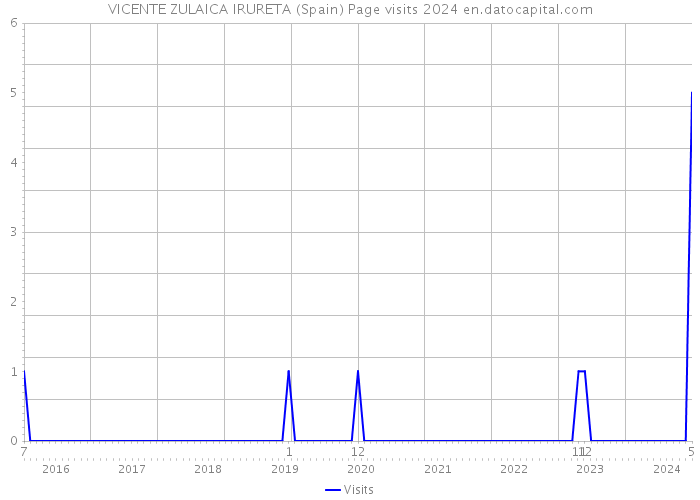 VICENTE ZULAICA IRURETA (Spain) Page visits 2024 