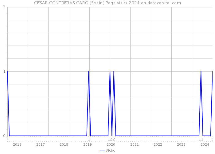 CESAR CONTRERAS CARO (Spain) Page visits 2024 