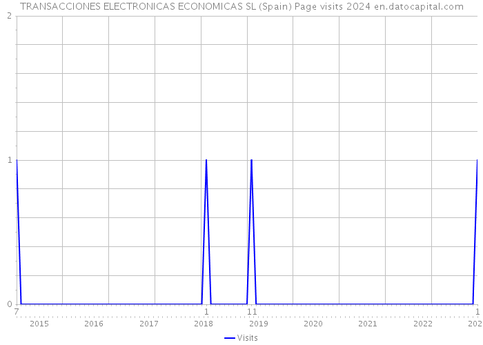 TRANSACCIONES ELECTRONICAS ECONOMICAS SL (Spain) Page visits 2024 