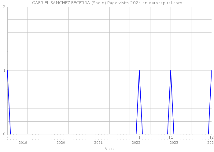 GABRIEL SANCHEZ BECERRA (Spain) Page visits 2024 