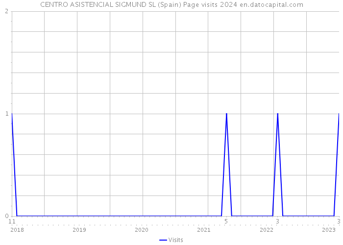 CENTRO ASISTENCIAL SIGMUND SL (Spain) Page visits 2024 