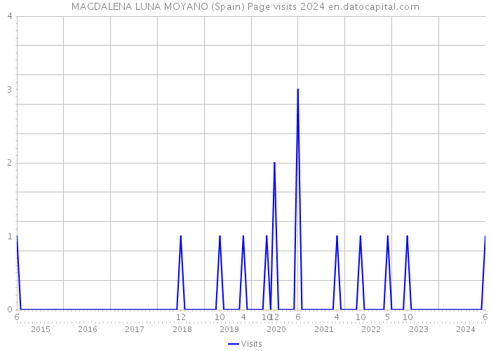 MAGDALENA LUNA MOYANO (Spain) Page visits 2024 