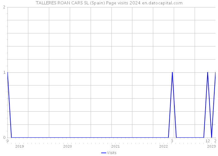 TALLERES ROAN CARS SL (Spain) Page visits 2024 